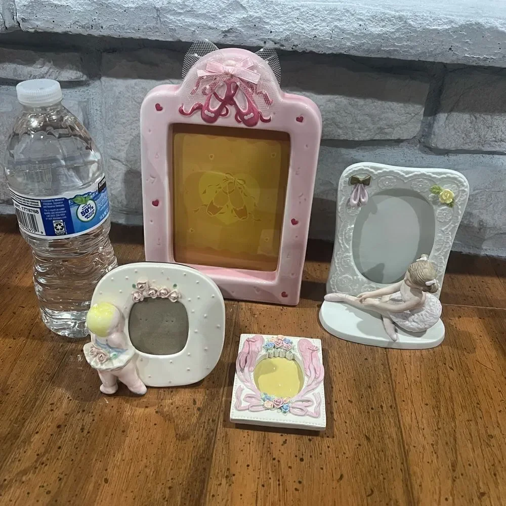 Vintage ballerina photo picture frames